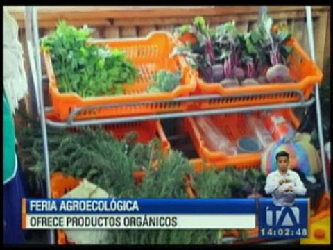 Feria agroecológica ofrece productos orgánicos