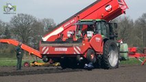 Zetmeel aardappelspoten met Deutz Fahr 6160.4 TTV en Grimme GL 34KG Trekkerweb