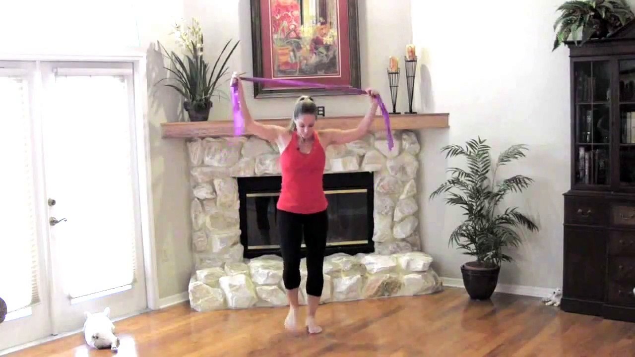 10 Minute Toning Walk II - Indoor Walk With Resistance Band for Beginners