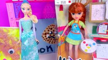 Moxie Girlz Painter Doll Playset & Disney Frozen Queen Elsa Paints with Color Change Art S