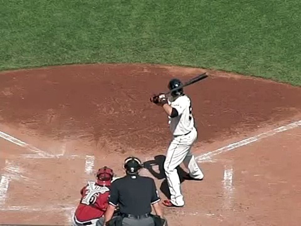 Melky Cabrera:  Ball riccochet to helmet
