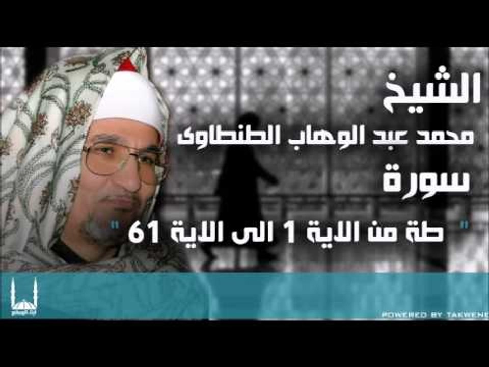 الشيخ محمد عبد الوهاب الطنطاوى   طة من الاية 1...