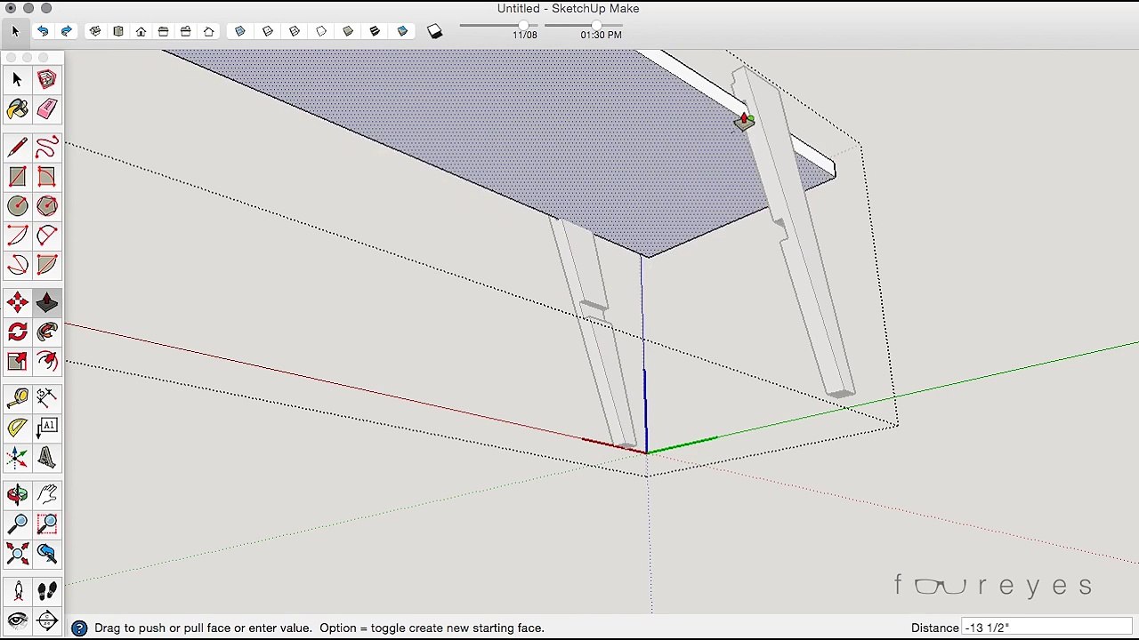 Sketchup Build - Bench / Coffee Table