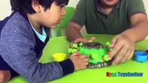 Family Fun Game for kids Jumping Jack Kinder Egg Surprise Toys Ryan ToysReview
