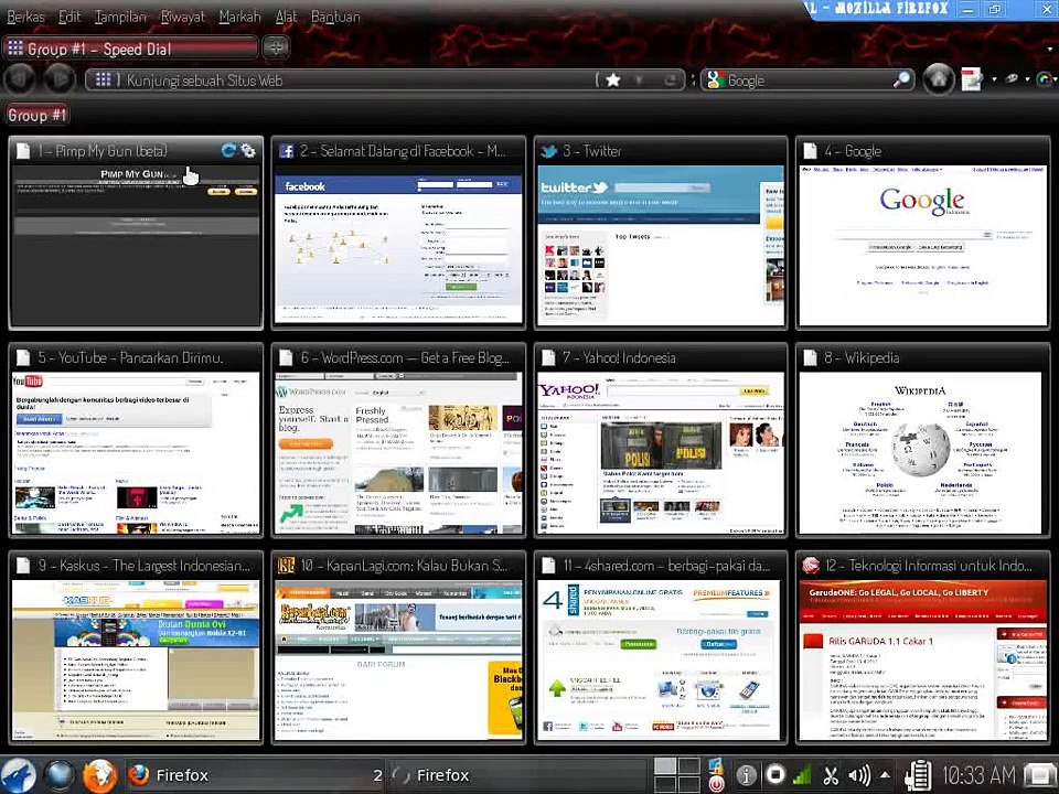 my new garuda os desktop
