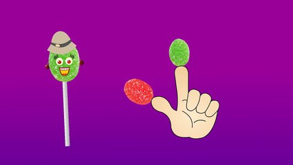 Candy Lollipop Finger Family Nursery Rhyme - Daddy Finger Song #3