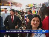 Licoreros enviarán carta al presidente Correa