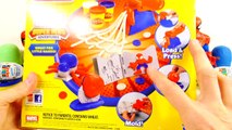 Play Doh Spider-Man Super Tools Kinder Surprise Marvel Superhero PlayDough Eggs Disney Car