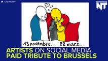 Artists Pay Tribute To Brussels