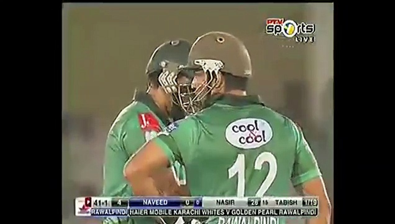 Nasir Jamshed 104 Runs of 64 Balls vs Karachi Whites in Haier Cup T20 2015