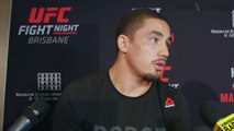Robert Whittaker outlines his middleweight rise while serving as guest fighter at UFC Fight Night 85