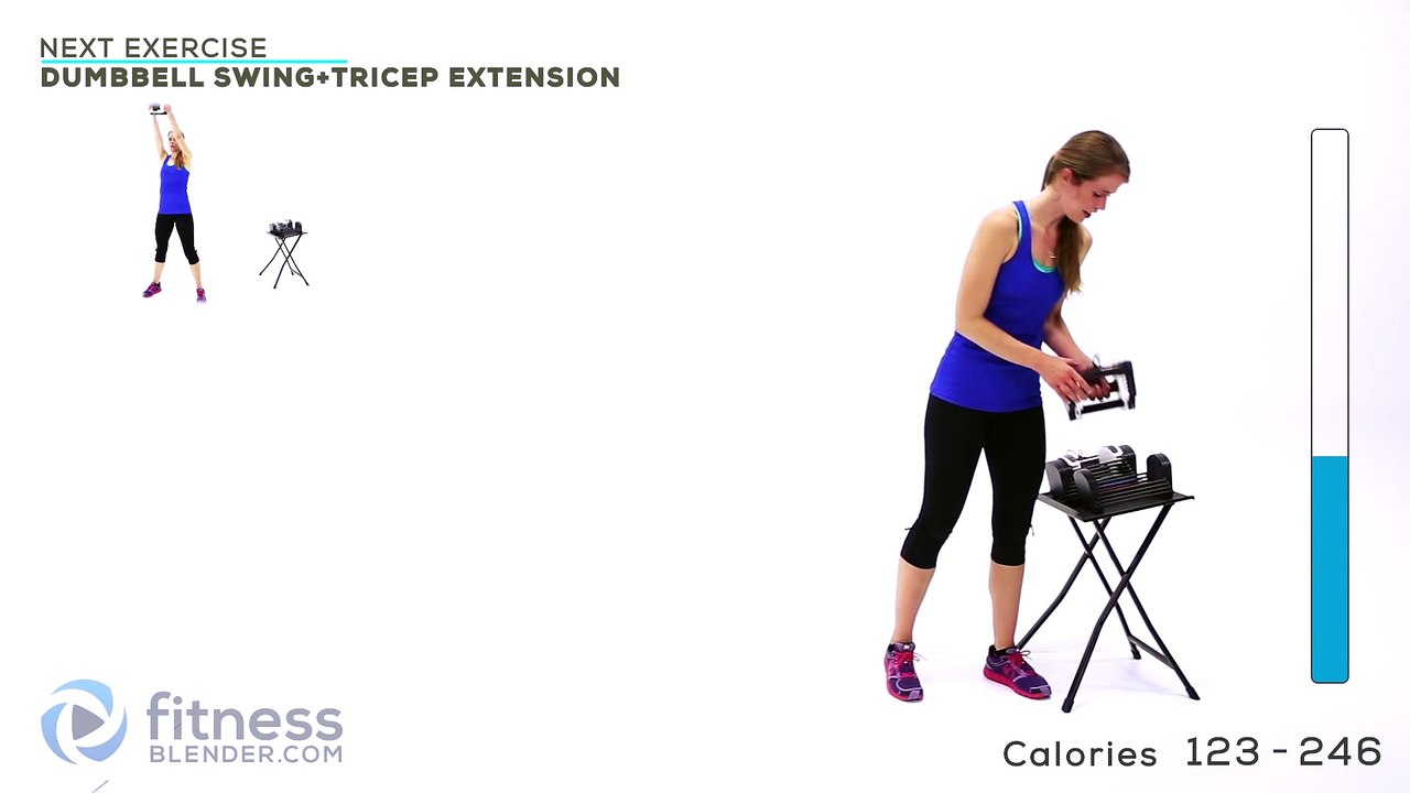 44 Minute Cardio, HIIT, Total Body Strength, Stretching and Abs Workout - FB Blend