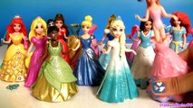 10 Disney Princess MagiClip Collection Merida Belle Snow Ariel Elsa Anna Play Doh 12 Fashions