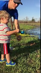 Avery crushes huge bass on barbie pole!