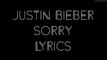 Justin Bieber - Sorry parole lyrics
