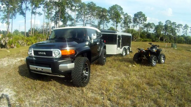 2007 FJ Cruiser, 2007 Express Trailer, 2009 CanAm Renegade 800, all for sale