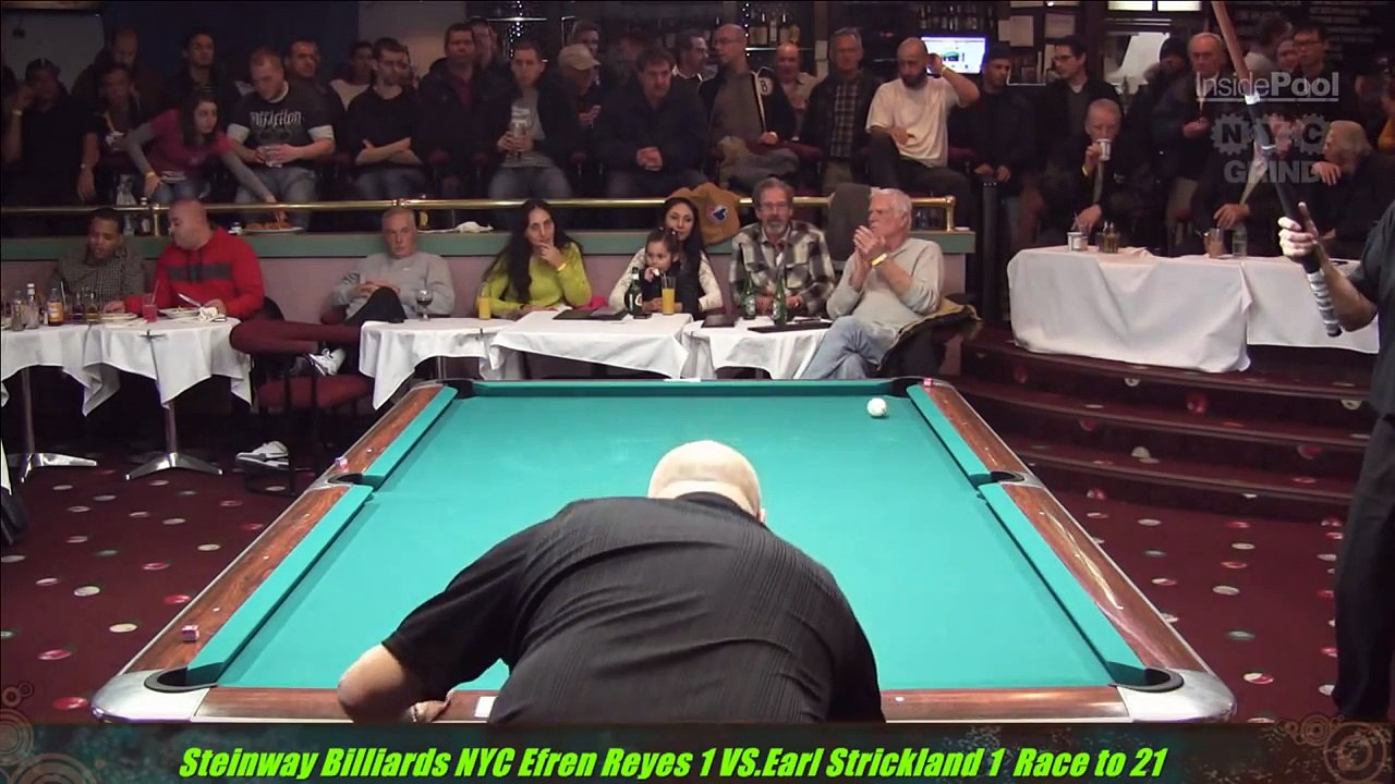 Efren Reyes VS Earl Strickland The Battle of Legends at Steinway Billiards 9 Ball Part 1