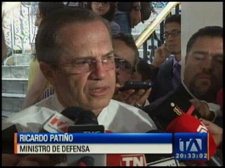 Patiño afirma que Ecuador está listo para blindar sus frontera norte