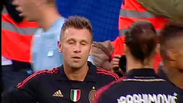 Malmö FF - AC Milan : Antonio Cassano gör 0-1 (2011-08-14)