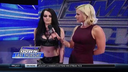 Paige & Alicia Fox Backstage Segment