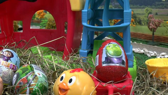 Thomas and Friends Masha I Medved Kinder Surprise Eggs Mickey Mouse Clubhouse Farm Маша и