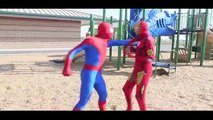 Spiderman vs Iron Man vs Superman vs Hulk Death Fighting Real Life