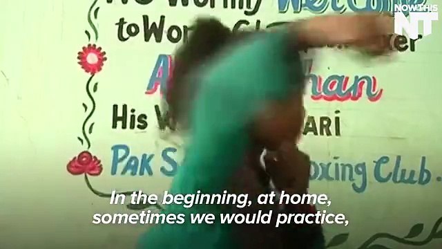 Young female boxers punch through gender barriers