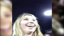 Girl Taking Selfie Get Hit in the Head by a Tuba