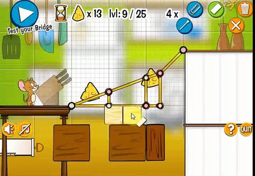 Tom and Jerry in Rig a Bridge All Levels 1-25 +1-9 Bonus Level OyunDedem.com Tom And Jerry Cartoons