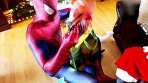 Spiderman vs Venom with Santa Claus Real Life Superhero Movie