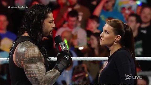 Roman Reigns reminds Stephanie McMahon that he is the authority in WWE_ Raw, March 21,