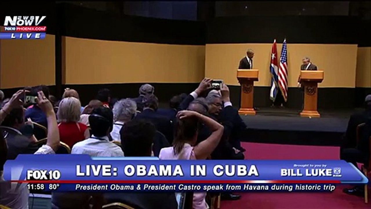 Video Chủ tịch Cuba bất ngờ từ chối ôm ông Obama