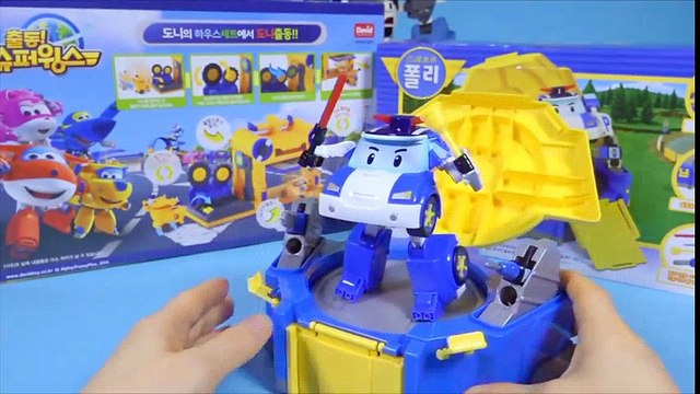 Super Wings 슈퍼윙스 로보카폴리 Robocar Poli 폴리 & 도니 기지 또봇 델타트론 장난감 Robocar Poli Робокар Поли, Tobot Robocar Poli Dessin Animé