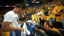 Stephen Curry Gets Pumped Up Pregame with Daughter Riley