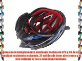 Lixada Casco Ciclismo Deportes Ultraligero 21 Respiraderos con LED Luz Trasera Visera Adulto