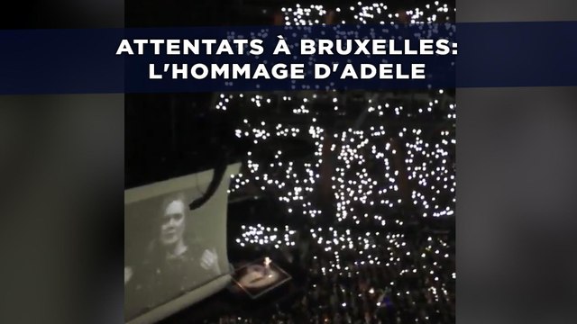 Attentats à Bruxelles: L'hommage d'Adele en plein concert