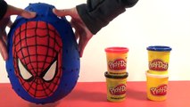 SPIDERMAN Play Doh Surprise Egg Spider-Trike vs. Electro Chocolate Eggs // Toys Unlimited