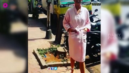 Nargis Fakhri Spotted Walking The Streets Of Mumbai In A Bathrobe!