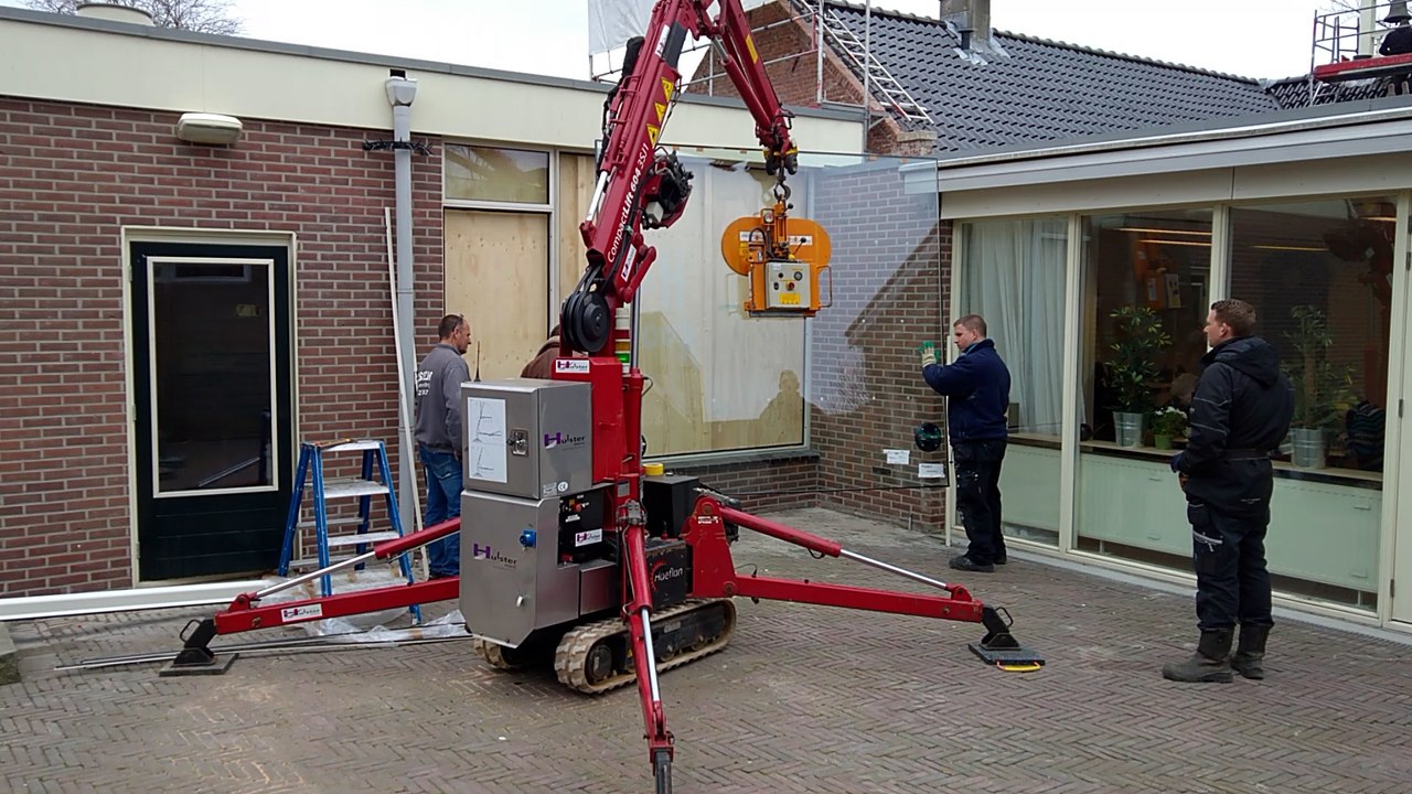Met de Hoeflon een ruit plaatsen