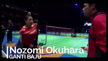 HOT !! Nozomi Okuhara Change clothes in the field of badminton, All England Champions