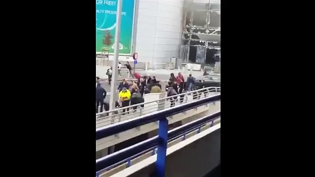 Belgium Brussels Airport Terror Attack - EXCLUSIVE Inside Footage 2016