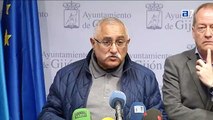 José Luis Iglesias, presidente de Asturias Laica en rueda de prensa con IU