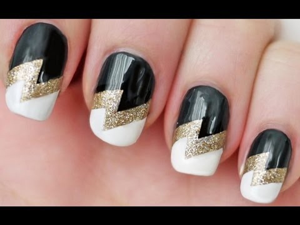 DIY NAIL ART_ Cute Nail Art Design using Scotch Tape! - Easy Nail Designs You Can Do With Scotch Tape