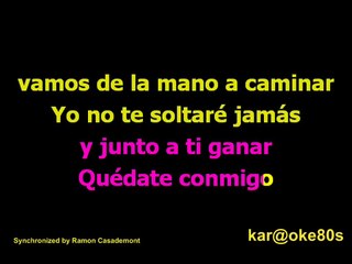 karaoke Quédate Conmigo . Ha ash