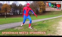 Super Heroes Movies Spiderman Vs Spiderman Epic Superhero In Real Life