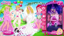 Princess at Barbie Wedding - Disney Princesses Rapunzel Ariel Barbie and Ken Dress Up Game