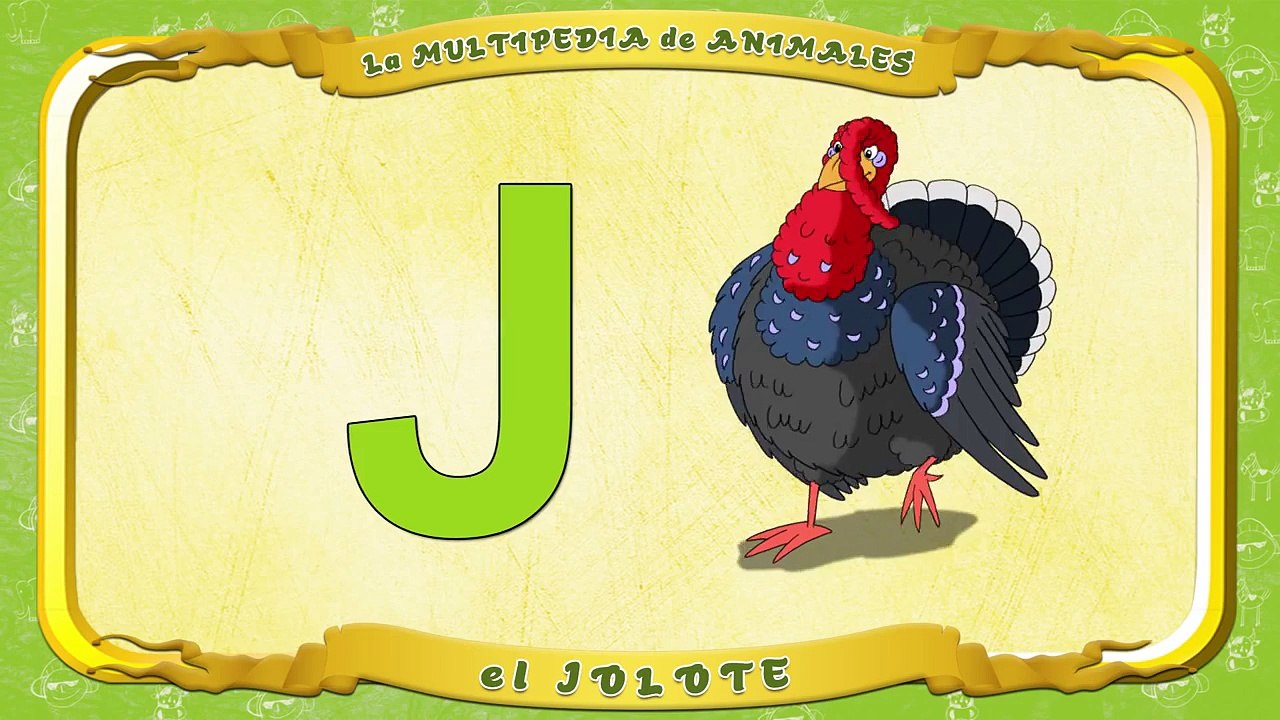 la Multipedia de animales. Letra J el Jolote