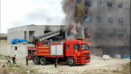 KEŞAN DEVLET HASTANE İNŞATINDA YANGIN