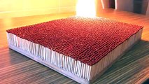 Il brûle un gâteau de 6000 allumettes