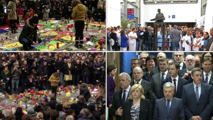 Descargar video: La Belgique a observé une minute de silence pour rendre hommage aux victimes des attentats